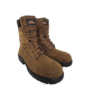 Thorogood Men's 8" Composite Toe Waterproof Work Boot (USA) 804-4249 Brown 12D